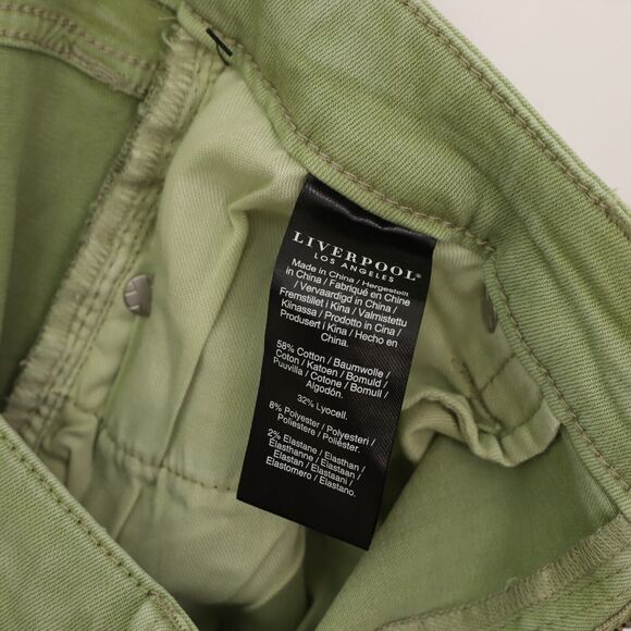 LIVERPOOL High Rise Skinny Jeans 4/27 Spanish Moss Green Stretch NWT B29 - Picture 5 of 5